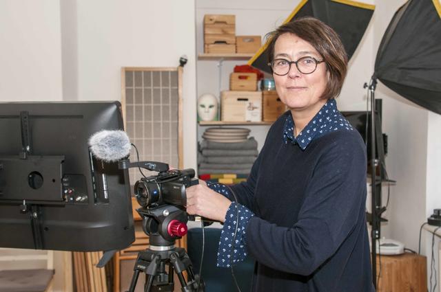 In der "filmschool vienna" in der Währinger Lacknergasse 83: Betreiberin Frauke Steiner. | Foto: Wolfgang Unger