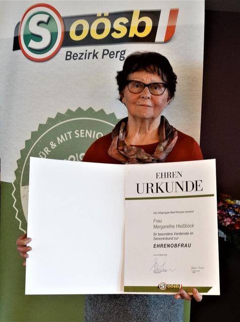 Ehrenobfrau Margarethe Hiesböck