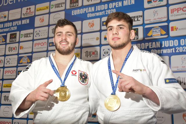 Doppelgold für Österreich: Marko Bubanja und Wachid Borkashvili | Foto: Michael Strini