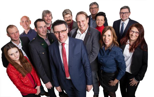 Werner Jogl (vorne) führt das SPÖ-Team von Bad Gleichenberg in den Wahlkampf. | Foto: SPÖ Bad Gleichenberg