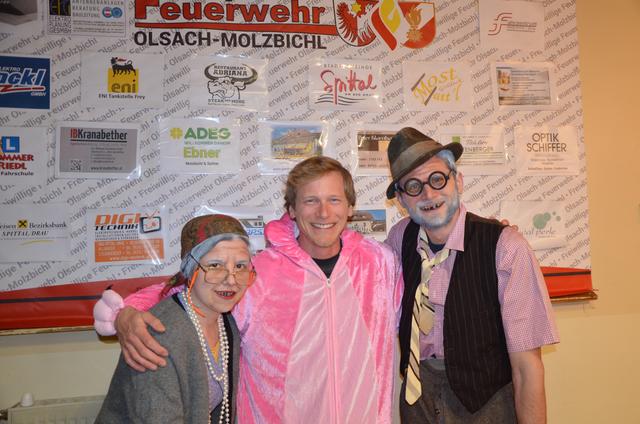"Pink Panther mit Großeltern"
