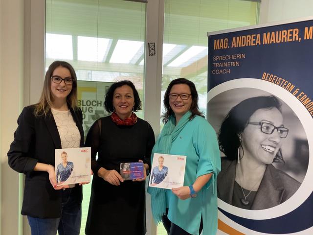 Ratgeberinnen: Katharina Bagdy, Andrea Maurer, Sonja Wagner (von links).