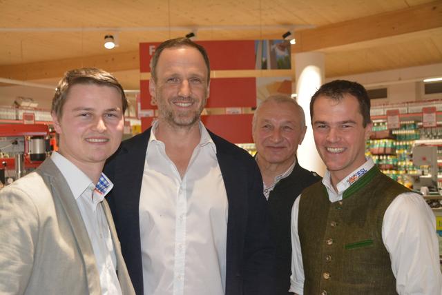 Die Gastgeber (v.l): Lukas Wieland, Thomas Krist, Organisator Albert Planitzer und Wilfried Esl.