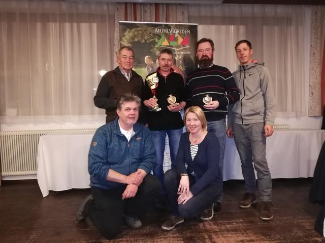 Die erfolgreiche Moarschaft der Sportunion Kaltenberg mit Vertretern der Mühlviertler Alm.