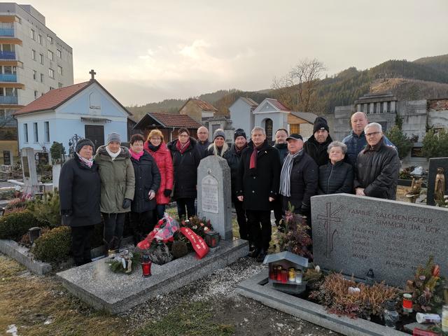 Gedenken an die Opfer der Februarkämpfe. | Foto: Stadtgmeinde Kindberg