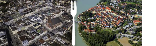 Die Städte Ried (l.) und Schärding (r.) kann man in Sachen Tourismus und Gastronomie kaum miteinander vergleichen. Die Gegebenheiten sind zu verschieden.
