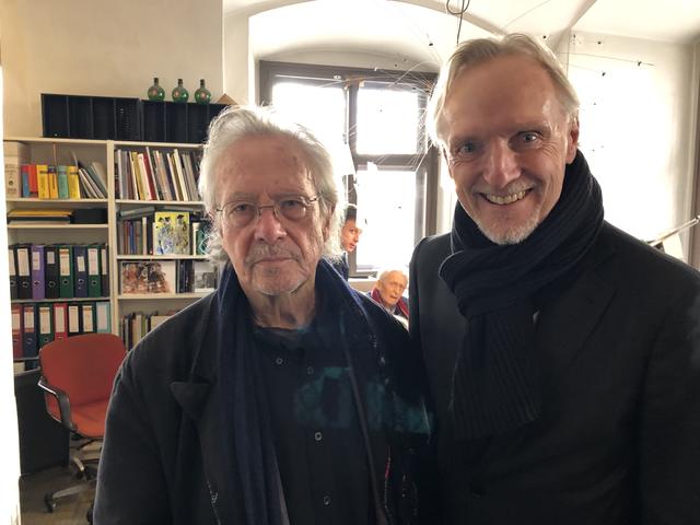 Auf Graz-Besuch: Literaturnobelpreisträger Peter Handke (l.) | Foto: KK