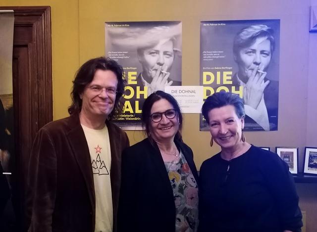 Alexander Syllaba vom Cinema Paradiso, Regisseurin Sabine Derflinger, NAbg. Gabriele Heinisch-Hosek (SPÖ)
