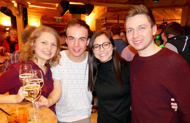 Die jungen Musikstudenten Lisa Wagner, Dominik Vogl, Johanna Gossner und Manuel Ernst (von links) waren restlos begeistert.