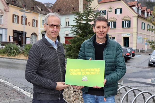 Spitzenkandidaten: Christoph Wallner (Hartberg) und Harald Peindl (Fürstenfeld). | Foto: Alfred Mayer