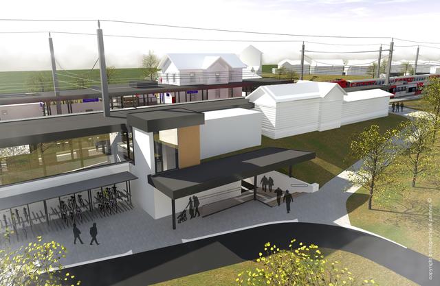 Der geplante Bahnhofsumbau in St. Andrä-Wördern. | Foto: ÖBB