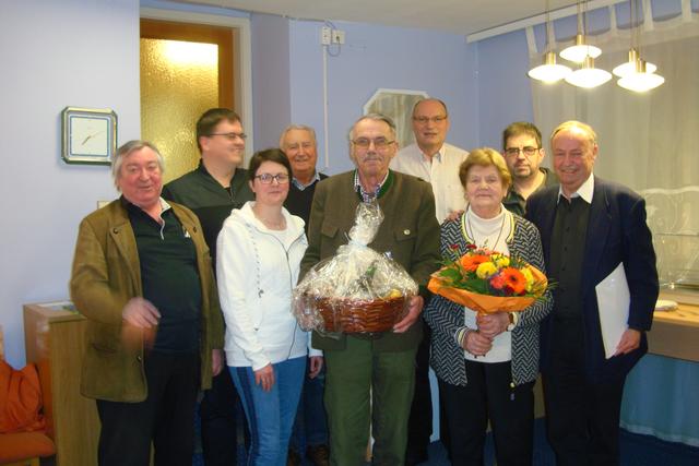 Bild v.li.: Günter Hetzendorfer, Martin Böhm, Susanne Garhofer, Andreas Talkner, Karlheinz Piringer, Karl Lechner, Herta Böhm, Robert Böhm, Harald Wögerbauer