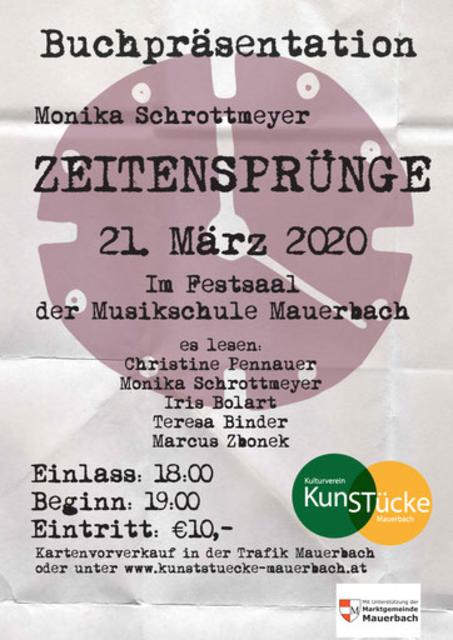 Kunststücke, der Kulturverein von Mauerbach, präsentiert viele Veranstaltungen im neuem Jahr.