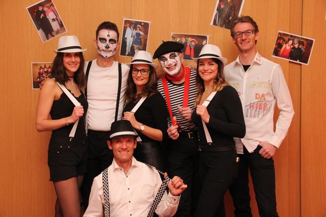 Metnitztaler Faschingsverein: Kathrin Moser, Norbert Groicher, Corinna Robitschko, Hans Omann, Karin Greiler, Gerald Liegl und Helmut Liegl (vorne)