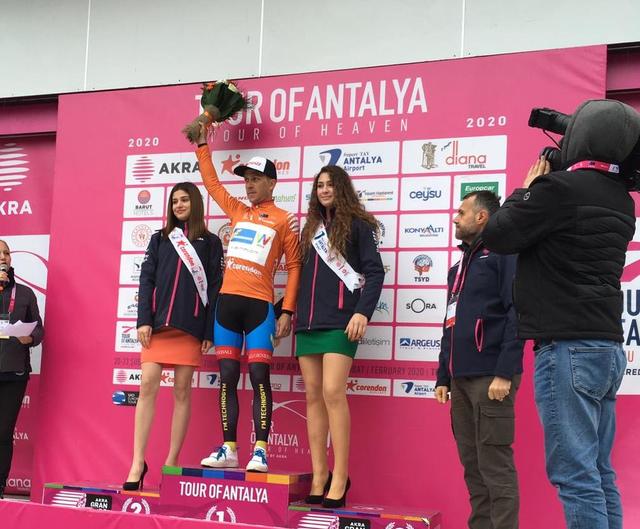 Mit dem Sieg bei der Bergankunft holte
Zoidl bei der Tour of Antalya das Bergtrikot. | Foto: rsw-radsport