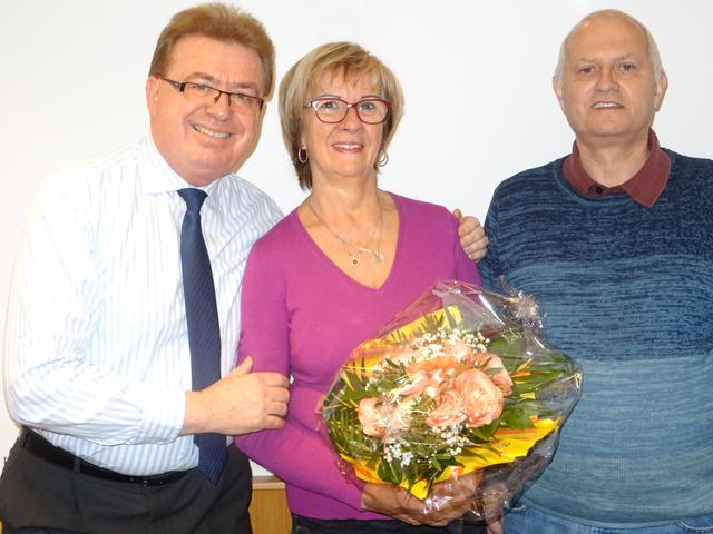 Werner Schöll, Geburtstagskind Aniko Mogyorosy und Ernst-Anton Hihlik. | Foto: Schöll