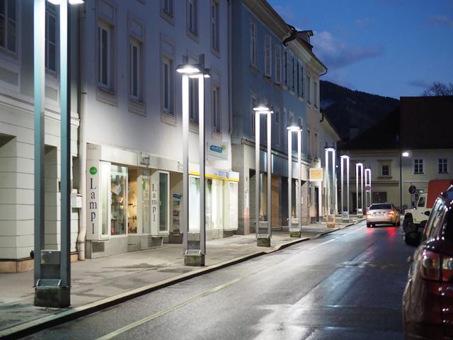 Nächtliche Stimmung in der Leobener Straußgasse. | Foto: Gaube