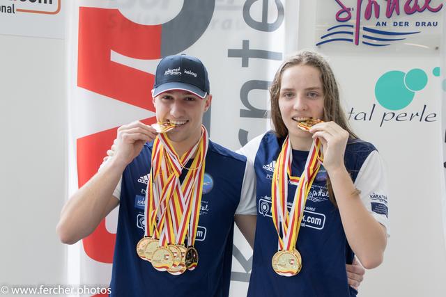 Medaillenhamsterer: Marijana Jelic und Christopher Stirling | Foto: fercher.photos