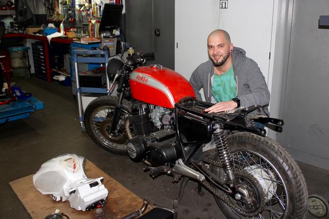 Faszination Motorrad: Diese Honda aus dem Jahr 1978 richtet Reinhard Bachl gerade für sich selber her