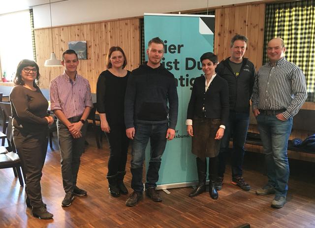 Erika Rogl, Michael Berger Hildegard Huter, Marcell Huter, Michaela Hysek-Unterweger, Hannes Gratz und Philipp Jans (v.l.)