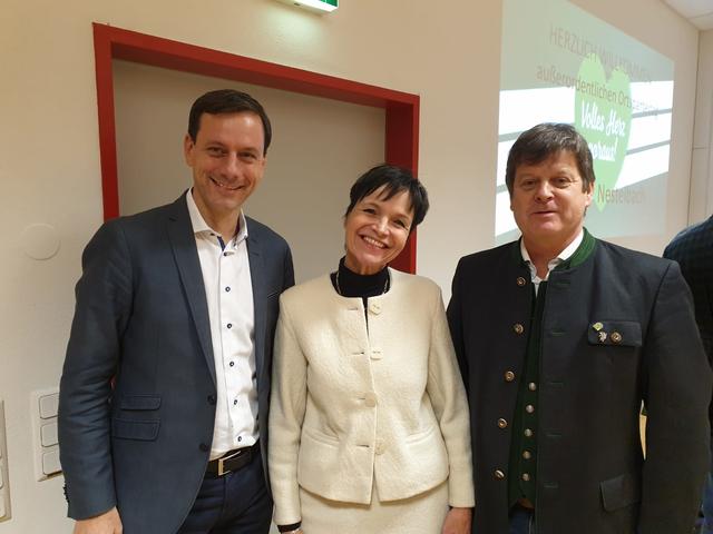 VP-Bezirksparteiobmann Gödl, OPO Krenn, Bgm. Steinberger | Foto: KK