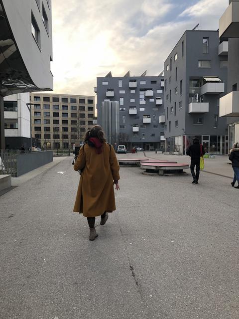 Alicia Edelweiss im Stadtwerkareal in Lehen.  | Foto: sm