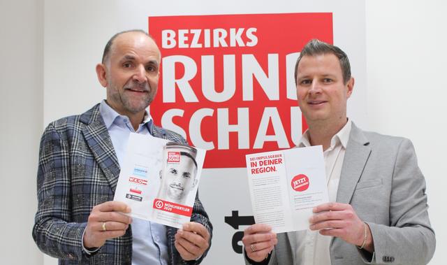 Dietmar Wolfsegger (li.) und BRS-Geschäftsstellenleiter David Rohrmanstorfer.  | Foto: BRS/Klein