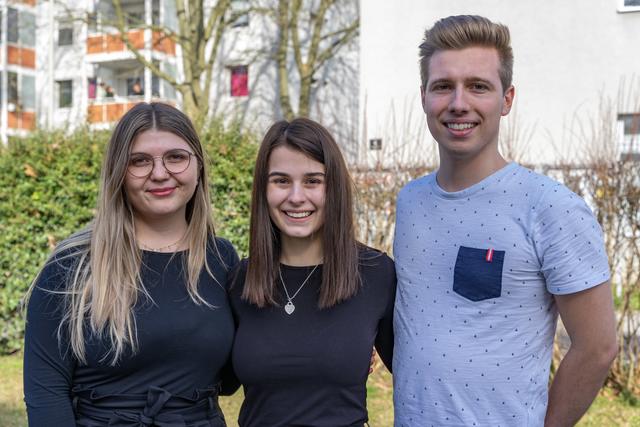 Leijla Visnjic (SJ Landesvorsitzende & Stv. Bundesvorsitzende), Lea Knotzer (Bundesvorstandsmitglied) und Simon Luckinger (SJ Landessekretär)