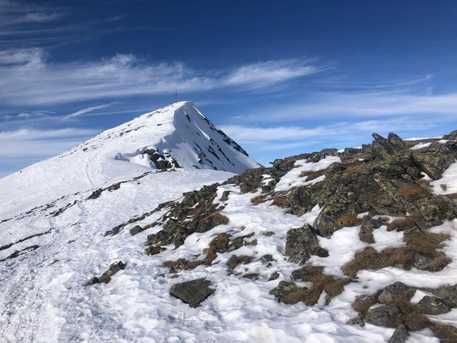 Kurz vor dem Gipfel des Prebers (2.741 Meter). 1.227 Höhenmeter sind in Summe zu absolvieren.