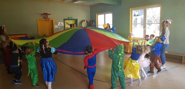 Spiel, Spaß und Freude stand zu Fasching im Vordergrund.