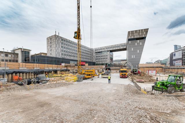 Das IKEA-Fundament ist fertig - bald wächst das Gebäude in die Höhe. Die Eröffnung ist für Sommer/Herbst 2021 geplant.