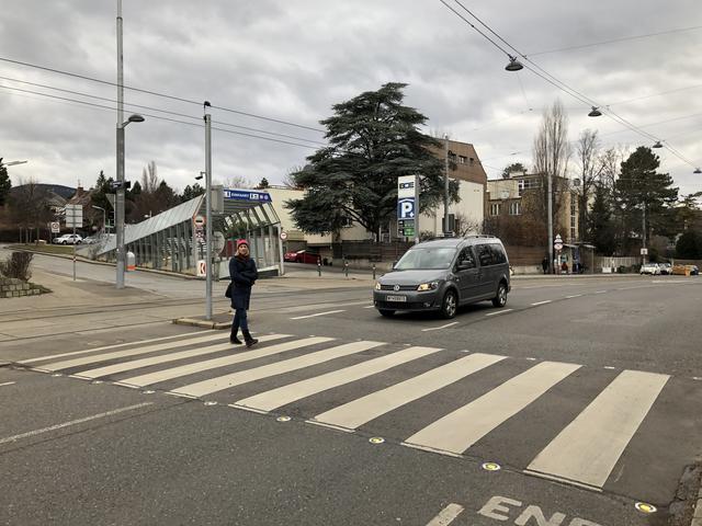 Anrainerin Katharina Hemmelmair hat eine Petition für eine 30er-Zone in der Grinzinger Allee eingebracht. | Foto: Thomas Netopilik