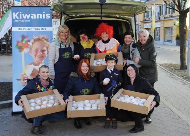 Erfolgreich auch 2020: die Krapfen Aktion von Kiwanis Villach