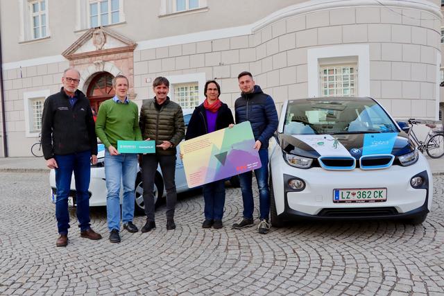 Albert Pichler (Obm. REO), Michael Hohenwarter (GF RMO), Dietmar Ruggenthaler (Obm. RMO), Alexandra Medwedeff (VVT) Manfred Mair (REO)