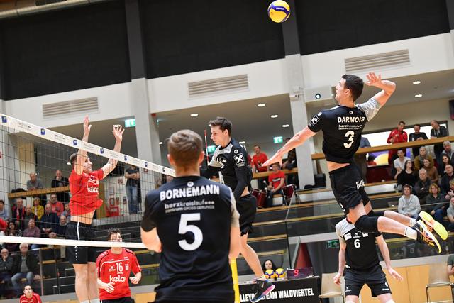 Die Waldviertler Volleyballer ließen in der Zwettler Stadthalle gegen Klagenfurt nichts anbrennen.