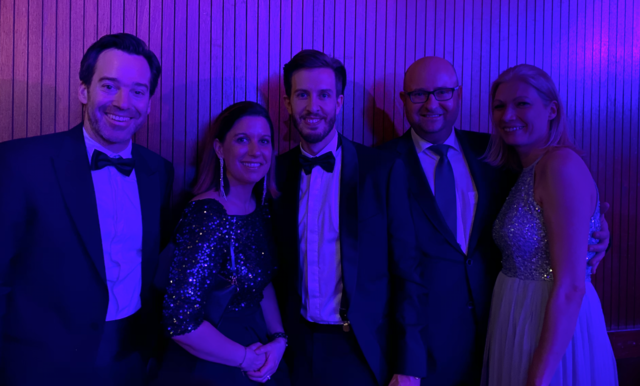 Andreas Kirnberger, Nina Stift, Jürgen Sykora, Markus Fuchs (WKO Obmann Klosterneuburg) und Kerstin Fuchs.
