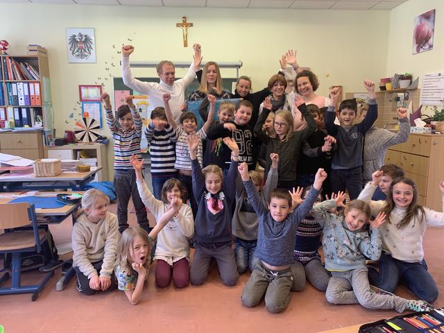 Hochmotiviert für Bewegung in der Volksschule Purkersdorf. | Foto: Privat