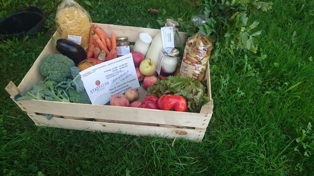 Gutes vom Bio-Hof aus der Umgebung. | Foto: Stadtkern