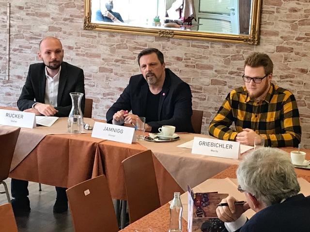 Bei der Pressekonferenz: NEOS stellen sich vor. | Foto: KK
