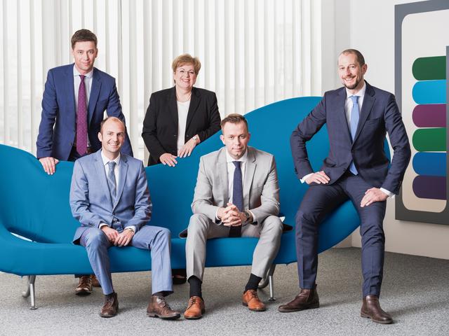v.l.n.r.: Andreas Mitterlehner, Karl Waser, Maria Vrba, Matthias Mitterlehner und Günther Platzer sind die neuen Partner bei ICON.