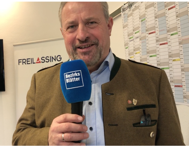 Freilassings (noch) Bürgermeister Josef Flatscher stand für das Interview Rede und Antwort.