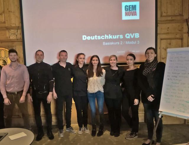 Die Absolventen des Deutschkurses sind für das Arbeitsleben gerüstet.