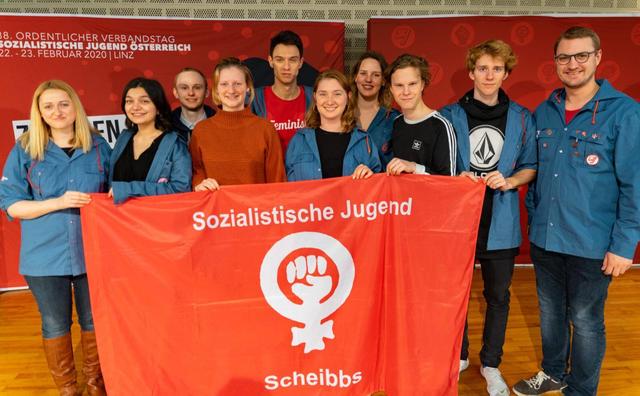 Verbandstag der Sozialistischen Jugend: Eine Abordnung aus dem Bezirk Scheibbs war in Linz mit von der Partie.