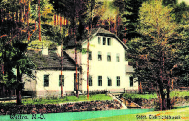 Das Elektrizitätswerk im Gabrielental bei Weitra.