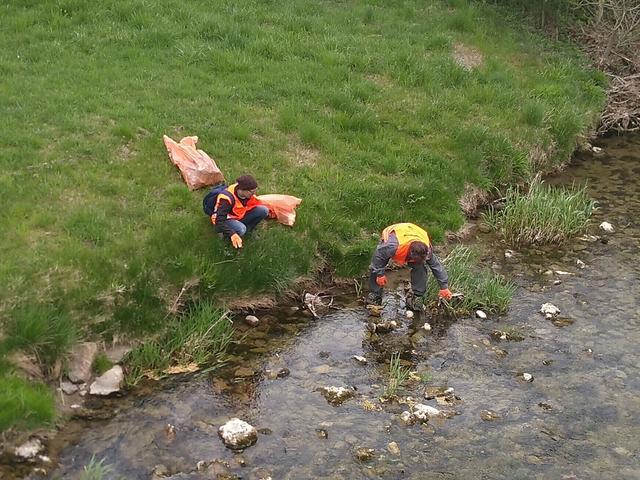"Pielachufersäuberung" in Rabenstein.