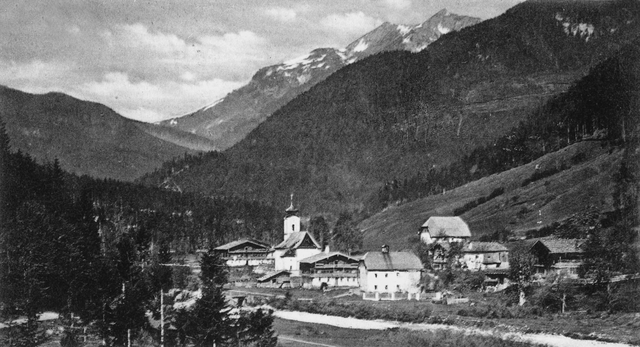 Diese alte Aufnahme von Landl stammt aus den Jahren um 1910.