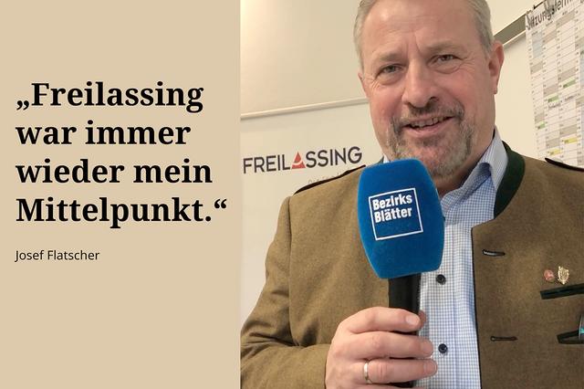 Freilassings (noch) Bürgermeister Josef Flatscher stand für das Interview Rede und Antwort.