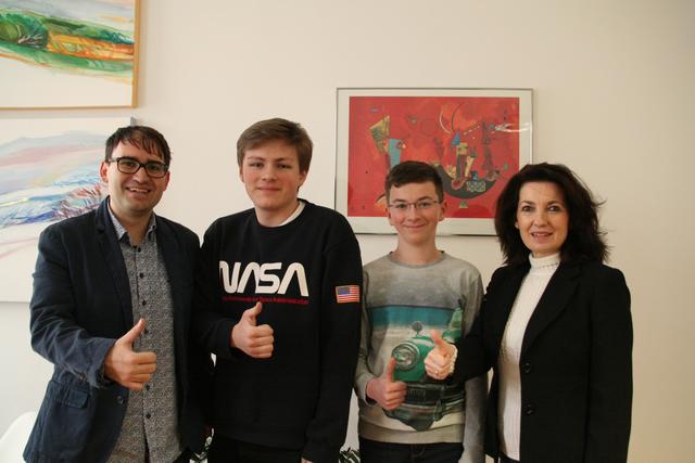 Erfolgreich beim Europaquiz waren Stephan Kern und Lukas Thier. | Foto: GYM Oberschützen