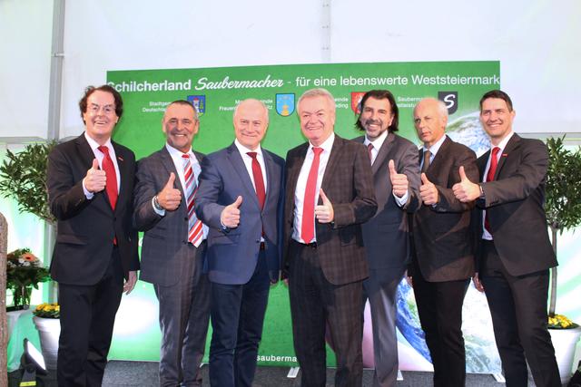 v.l.n.r. Hans Roth, Adolf Meixner, Johann Seitinger, Anton Lang, Josef Wallner, Bernd Hermann und Ralf Mittermayr