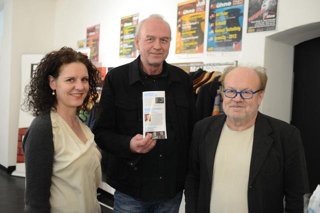 Susanne Schwanzer, Karl Takats und Akkordeon-Festival-Gründer Friedl Preisl.